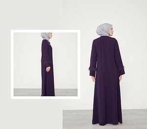 Eco-Friendly Good Quality Printed Embroidered Fancy Dress Abaya Traditional Clothing Special Offer Dubai Ladies Abaya Breathable - Product Image 2