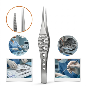 Pinzas Ergonómicas de Precisión de 5.5 Pulgadas con Punta Serrada de 1 mm, Instrumento Médico - Product Image 3