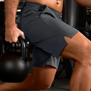 กางเกงวิ่งออกกำลังกายผู้ชายคุณภาพสูง แห้งเร็ว มีกระเป๋าซิปอย่างดี ผู้ผลิตขายส่ง - Product Image 2