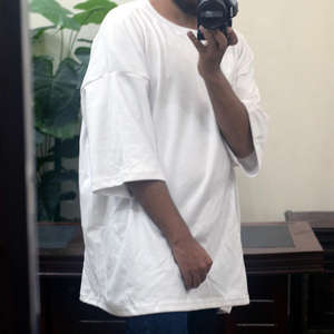 Camiseta Lisa Oversize para Hombre, Corte Cuadrado, Algodón Premium, Básica, OEM ODM - Product Image 6
