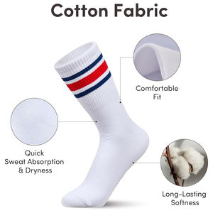 Calcetines Deportivos de Algodón de la Mejor Calidad para Hombre, Blancos, Transpirables y de Secado Rápido, para Correr, Trotar y Deportes al Aire Libre en Invierno - Product Image 4