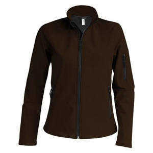 Veste softshell unisexe doublée polaire coupe-vent résistante à l'eau coupe ajustée pour l'extérieur blanc rouge marron gris personnalisable OEM - Product Image 2
