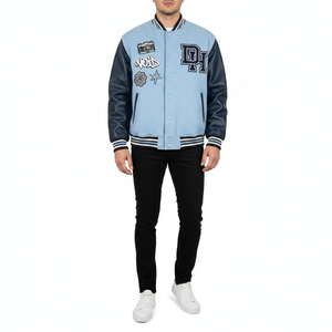 Ropa de Invierno para Hombre, Chaqueta Varsity, Chaqueta Letterman, Chaqueta de Cuero, Chaqueta Cortavientos Personalizada con Bordado para Hombre - Product Image 2
