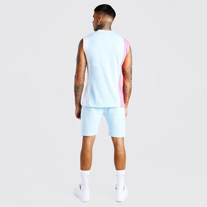 Mens T Shirt And Short Set Summer Short Sleeve Tops And Pants Suits <b>Thin</b> Breathable Casual Running Set Fashion - Product Image 5