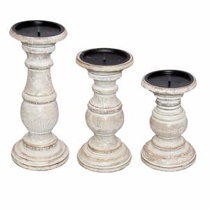 Produit le plus vendu, ensemble de bougies décoratives écologiques, ensemble de 3 porte-bougie en bois de manguier, élégant support de bougie en bois - Product Image 6