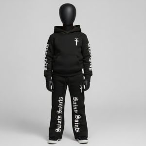 Conjunto Deportivo Personalizado con Bordado para Niños, 2 Piezas, Sudadera con Capucha y Pantalones Deportivos - Product Image 6
