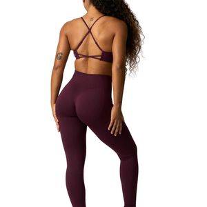 Pantalons de yoga pour femmes en gros personnalisés, leggings de compression taille haute, fabricant de vêtements de fitness OEM, design personnalisé - Product Image 5