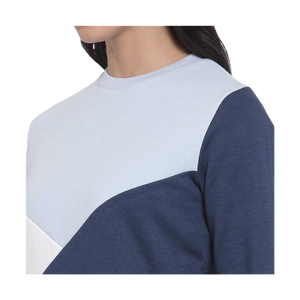 เสื้อสเวตเชิ้ตถักคอวีทรงลำลองแบบยูนิเซ็กซ์ สีสันตัดกัน ทรงปกติ - Product Image 1