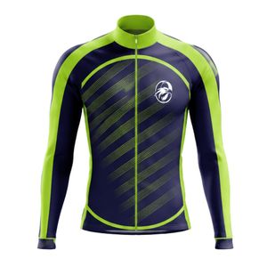 <b>Men</b> <b>Cycle</b> Wear <b>Jacket</b> Green Black Long Sleeve Zip Front Lightweight Breathable Sports <b>Jacket</b> for Outdoor Cycling Training - Product Image 1