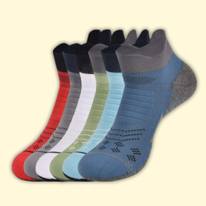 Men's & Women's Athletic Sports Ankle <b>Socks</b> High Quality Heel & Toe Cushion Sole <b>Breathable</b> with Reinforced Mesh Cotton - Product Image 1