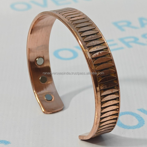 Bracelet magnétique en cuivre de haute qualité, bijoux de thérapie curative pour le bien-être quotidien, la méditation et l'énergie - Product Image 3