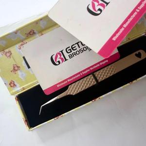 Pinzas para Pestañas de 45 Grados, de Acero Inoxidable, Punta de Fibra de Precisión, Antiestáticas, Superficie Lisa de 10 mm, Marca GETUP BROSONS - Product Image 3