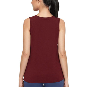 Débardeur de fitness d'été tendance pour femme, décontracté, respirant, séchage rapide, grande taille, ample, en polyester, col rond, avec empiècement polaire sur le devant, haute qualité - Product Image 2