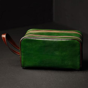 Bolsa de Aseo Personalizada Hecha a Mano de Cuero PU de Alta Calidad para Hombres/Mujeres para Viajes, Ideal para Llevar Accesorios - Product Image 2