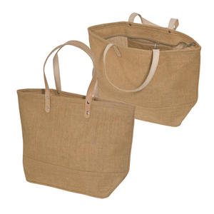 Sac de shopping en jute naturel de haute qualité avec lamination intérieure - Product Image 4