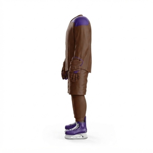 Uniforme deportivo de hockey para hombre con jersey transpirable y pantalones cortos a juego, ajuste atlético, material ligero, adecuado para entrenamiento y partidos. - Product Image 2