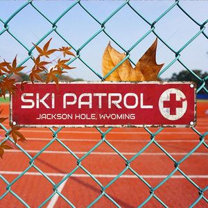 CIFbuy Jackson Hole Ski Patrol Wyoming - Letrero de aluminio impermeable y a prueba de polvo, decoración de pared vintage para el hogar, servicio de recogida disponible - Product Image 5