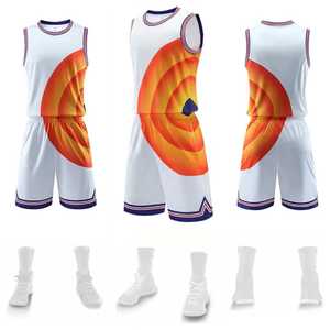 Uniformes de basket-ball 100 % polyester, légers, pour équipe, meilleur produit. - Product Image 6