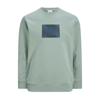 Sweat-shirt pull-over pour homme grande taille, col rond, poignets côtelés, manches longues, anti-rétrécissement, tricoté à carreaux, en Spandex/Polyester respirant