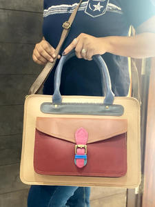 Bolsos de mano de cuero reciclado personalizados de alta calidad, bolso de diseñador de lujo y bolso de cuero colorido para mujer - Product Image 3