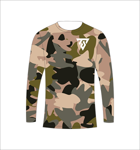 Men's custom sublimation forest camo long sleeve <b>T</b> <b>Shirt</b> hunting <b>fishing</b> athletic sports training <b>shirt</b> - Product Image 5