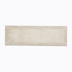 White Microfiber Modern Bath <b>Mat</b> Rectangle Non-Slip Rubber Backing Woven Hotel & Home Use - Product Image 5