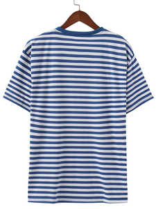 เสื้อยืดทรงหลวมสไตล์ลำลองสำหรับผู้ชาย ผ้าฝ้ายถัก 100% เนื้อหนา ทรงบ็อกซี่ - Product Image 5