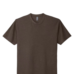 T-shirt en coton et fibre de bambou pour homme, respirant, jersey tricoté, col rond, manches courtes, uni, décontracté - Product Image 1