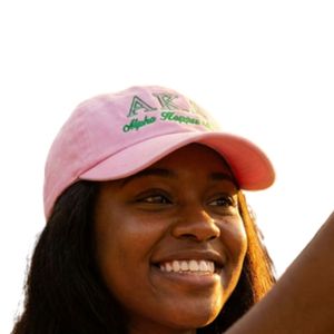 Gorra Trucker AKA Crest 1908 Rosa Ajustable, Gorra de Béisbol Bordada con el Logo de la Hermandad Griega, Estilo Malla, para Mujer - Product Image 6