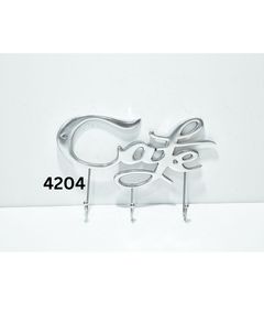 Modern Metal Wall <b>Hooks</b> Cafe Word Design Decorative Hanging Rack for Cups Keys & <b>Kitchen</b> Organizer for Worldwide Supply - Product Image 4