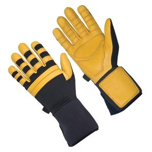 Guantes de Béisbol de Cuero con Doble Correa Negra y Marrón, Palma Acolchada, Diseño Transpirable, Soporte Adicional para la Muñeca, para Béisbol y Sóftbol - Product Image 2