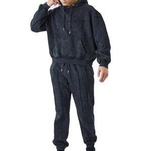 Survêtements à capuche respirants pour hommes en gros, logo personnalisé, motif uni, prix raisonnable, collection hiver 2026 - Product Image 2