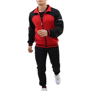 Ropa deportiva con logotipo personalizado, chándal de poliéster para hombre con cremallera, sublimación de calentamiento para hombre, conjunto de chándal de dos piezas para gimnasio para hombre y mujer - Product Image 4