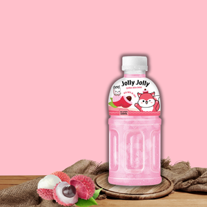 Bebida de Jugo de Nata de Coco de Fabricante Vietnamita, 320ml, Botella PET, Frutas Tropicales: Guanábana, Lichi, Piña, Uva, Jolly Jolly - Product Image 5