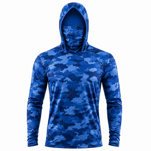 Camisa de Pesca con Capucha Personalizada para Hombre, Protección Solar UPF, Manga Larga, Ropa Deportiva para Exteriores, Proveedor Mayorista - Product Image 6
