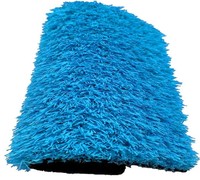 Tapis de gazon artificiel décoratif, fausse herbe en plastique, tapis d'herbe artificielle rouge/jaune/bleu pour balcon, maternelle, motif arc-en-ciel de dessin animé