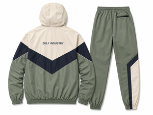 Custom Nylon Casual Lightweight Reversible Windbreaker <b>Tracksuit</b> 2-Piece Set Men Streetwear Outdoor Zip-Up OEM - Product Image 2