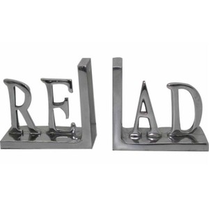Wooden Bookends <b>Set</b> Of 2 Anchor Design Coastal Style White Base Blue Anchor For Home <b>Office</b> Decor - Product Image 3