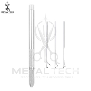 Top Sale Stainless Steel Hair Extension Holder Tool Latch Hook <b>Needle</b> Set Wire Pulling <b>Threader</b> for Micro Ring Extensions - Product Image 3