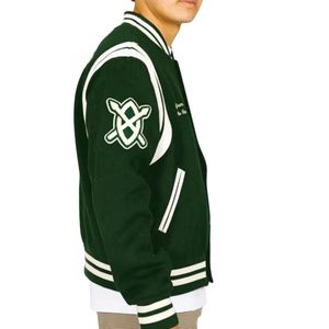 Veste universitaire d'hiver pour homme, haute qualité, à capuche, motif lettres, grande taille, service OEM - Product Image 1