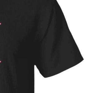 Camiseta de Manga Corta para Mujer, Bordada, con Gráfico Vertical Colorido, Cuello Redondo, Casual, en Negro, Verde, Gris, Rojo, Blanco y Rosa - Product Image 3