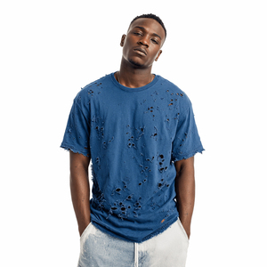 เสื้อยืดกันลมใส่ในฤดูร้อนเสื้อยืดผู้ชายน้ำหนักเบาเสื้อยืดแขนสั้นคอลูกเรือ - Product Image 3