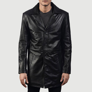 Winter Wear Wholesale High Quality Leather <b>Coat</b> Top Selling Cheap Price Lightweight <b>Men</b> Leather <b>Coat</b> - Product Image 1