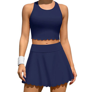 Tennis Skirt <b>Set</b> Women Lightweight Stretch Fitness Yoga Running Sports Clothing Women Tennis Skirt <b>Set</b> - Product Image 1