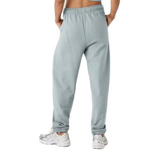 Nouvel Arrivage OEM 2025 – Pantalon de Yoga Ample et Oversize pour Femme, Idéal pour l'Entraînement et le Jogging, en Coton Uni - Product Image 5
