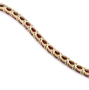 Natural <b>Ruby</b> Stone <b>Bracelet</b> 925 Sterling Silver Red Gemstone Tennis <b>Bracelet</b> Fine Jewelry for Women - Product Image 4