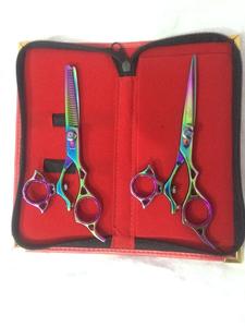 Ciseaux de coiffure professionnels pour la coupe de cheveux, ciseaux de salon, ciseaux à effiler pour barbier, ensemble de ciseaux de coiffure - Product Image 5