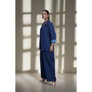 Conjunto de Traje con Blazer Azul Rey para Mujer - Product Image 2