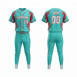 Ensemble d'uniformes de baseball personnalisés – Maillot à manches courtes et pantalon à taille élastique imprimés sur mesure pour sports d'équipe – Prix abordable 2026 - Product Image 4