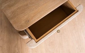 Mesa de Noche Plegable de Madera Maciza con Cajón y Estante, Moderna, para Dormitorio, Comedor o Hospital - Product Image 6